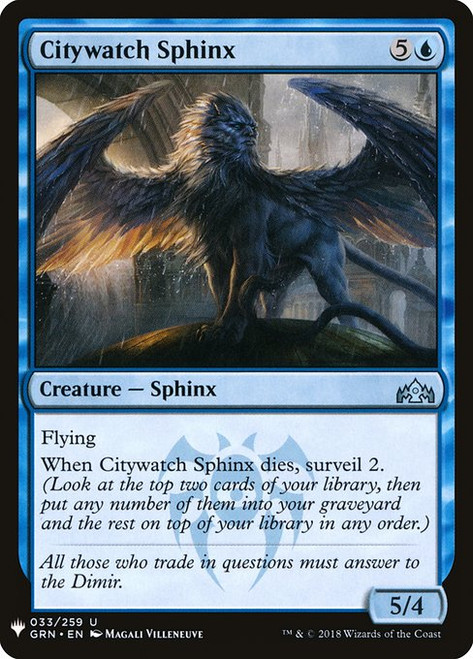 Citywatch Sphinx (PLST) (#GRN-33)