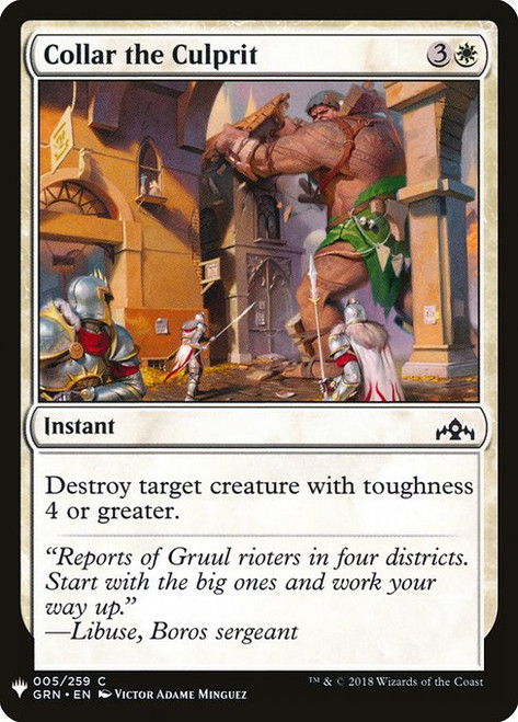 Collar the Culprit (PLST) (#GRN-5)