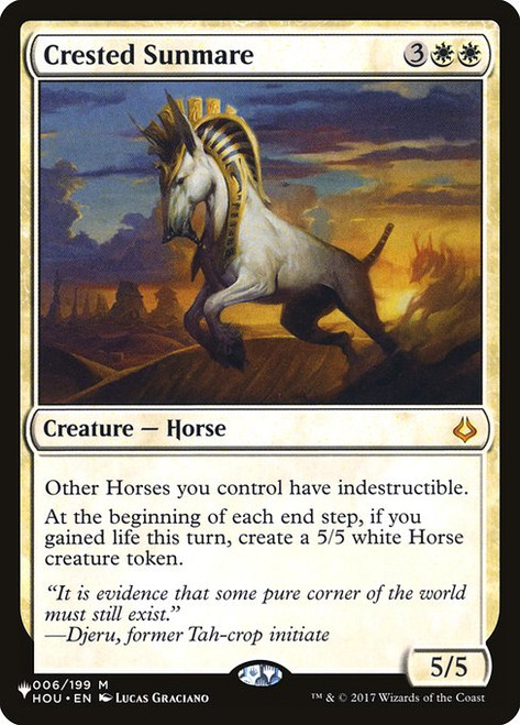 Crested Sunmare (PLST) (#HOU-6)