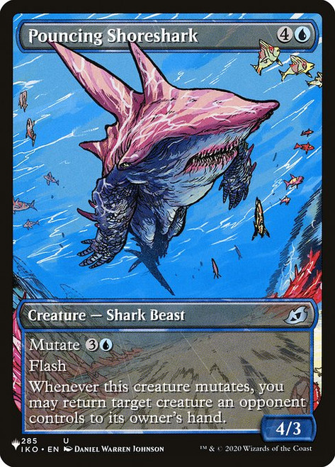 Pouncing Shoreshark (PLST) (Full Art) (#IKO-285)