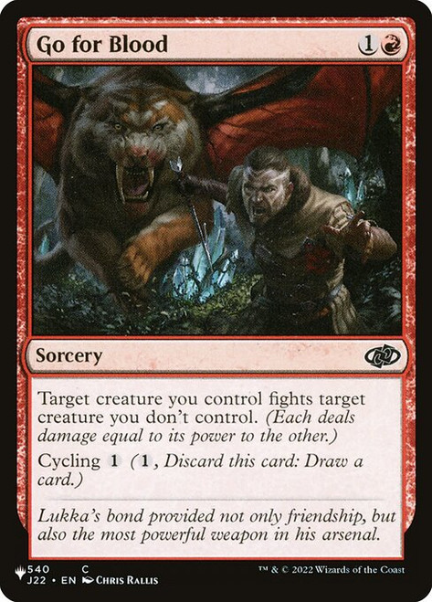 Go for Blood (PLST) (#J22-540)