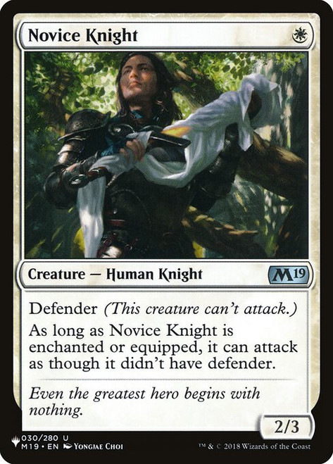 Novice Knight (PLST) (#M19-30)