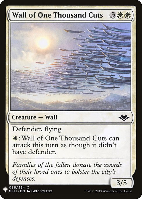 Wall of One Thousand Cuts (PLST) (#MH1-36)