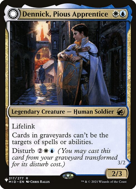 Dennick, Pious Apprentice // Dennick, Pious Apparition (PLST) (#MID-217)