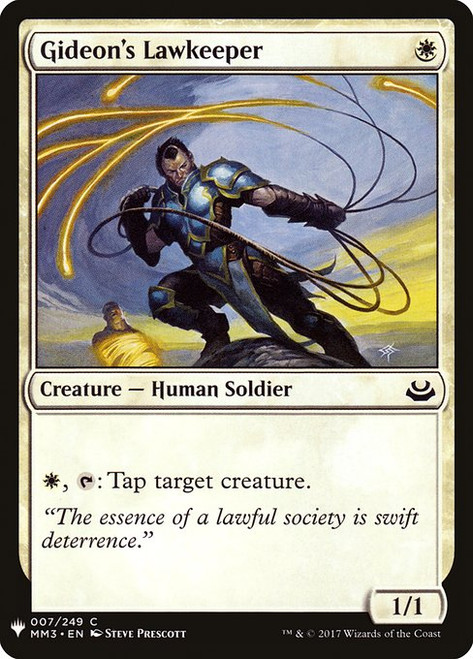 Gideon's Lawkeeper (PLST) (#MM3-7)