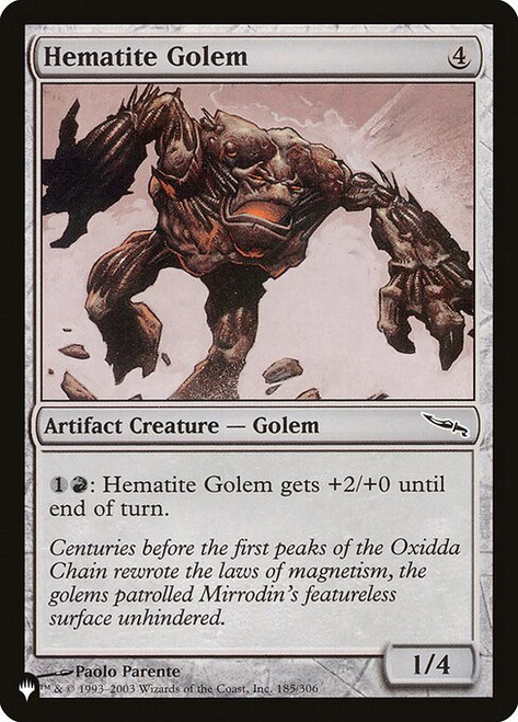 Hematite Golem (PLST) (#MRD-185)