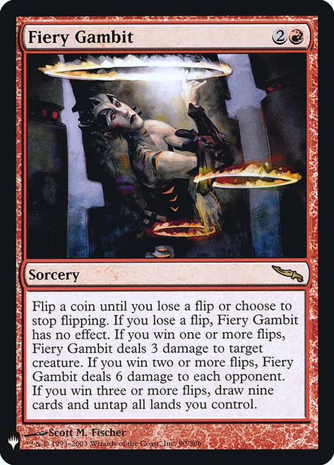 Fiery Gambit (PLST) (Foil) (#MRD-90)
