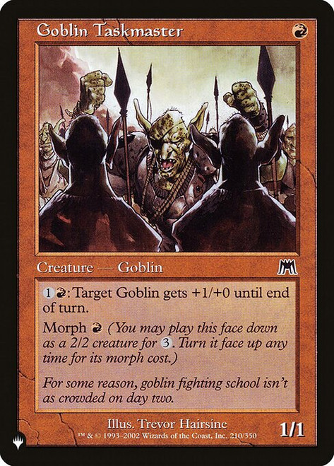 Goblin Taskmaster (PLST) (#ONS-210)