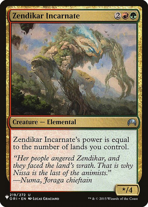 Zendikar Incarnate (PLST) (#ORI-219)