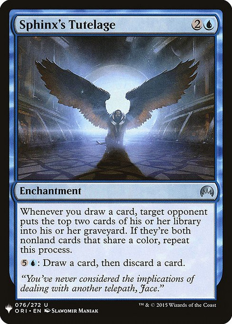 Sphinx's Tutelage (PLST) (#ORI-76)