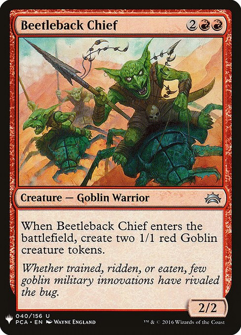Beetleback Chief (PLST) (#PCA-40)