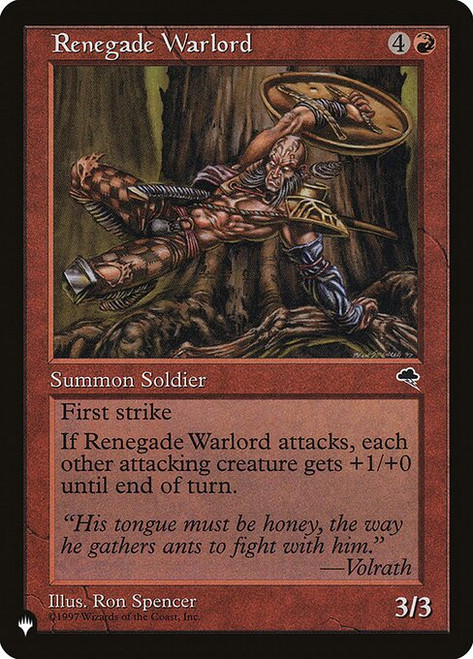 Renegade Warlord (PLST) (#TMP-197)
