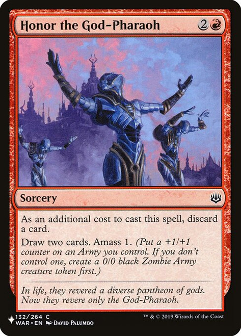 Honor the God-Pharaoh (PLST) (#WAR-132)