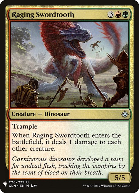 Raging Swordtooth (PLST) (#XLN-226)