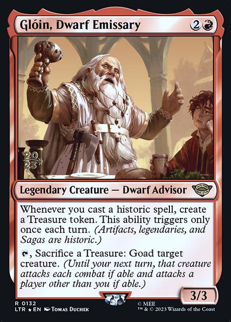 Glóin, Dwarf Emissary (PLTR) (Foil) (#132s)
