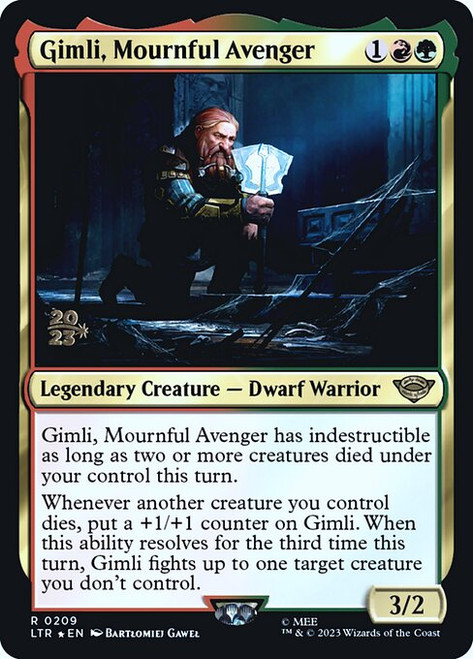 Gimli, Mournful Avenger (PLTR) (Foil) (#209s)