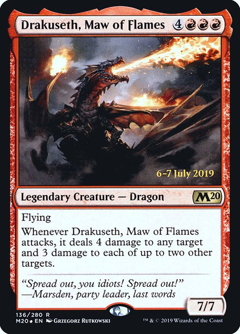 Drakuseth, Maw of Flames (PM20) (Foil) (#136s)