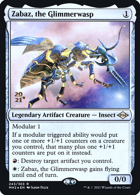 Zabaz, the Glimmerwasp (PMH2) (Foil) (#243s)