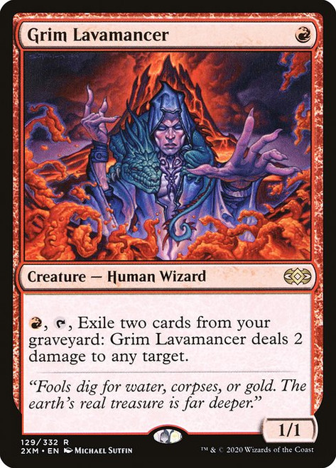 Grim Lavamancer (2XM) (Foil) (#129)