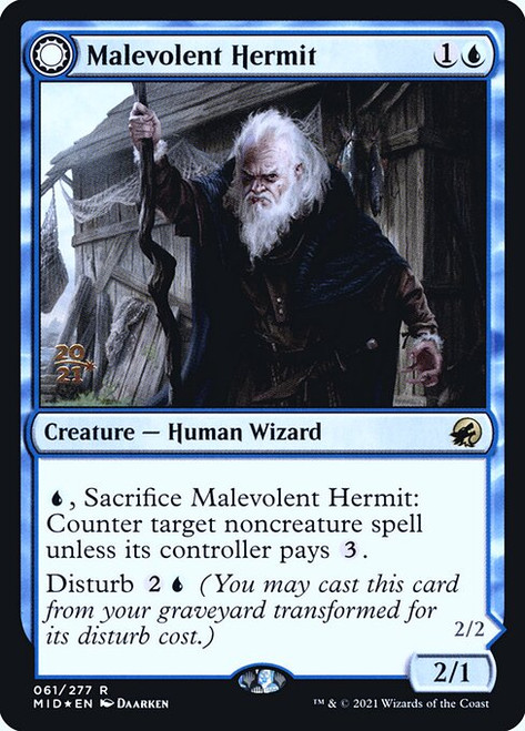 Malevolent Hermit // Benevolent Geist (PMID) (Foil) (#61s)