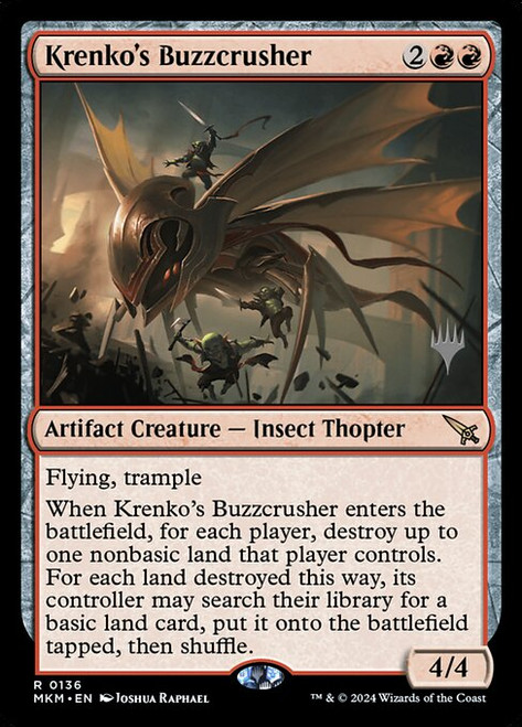 Krenko's Buzzcrusher (PMKM) (Foil) (#136p)