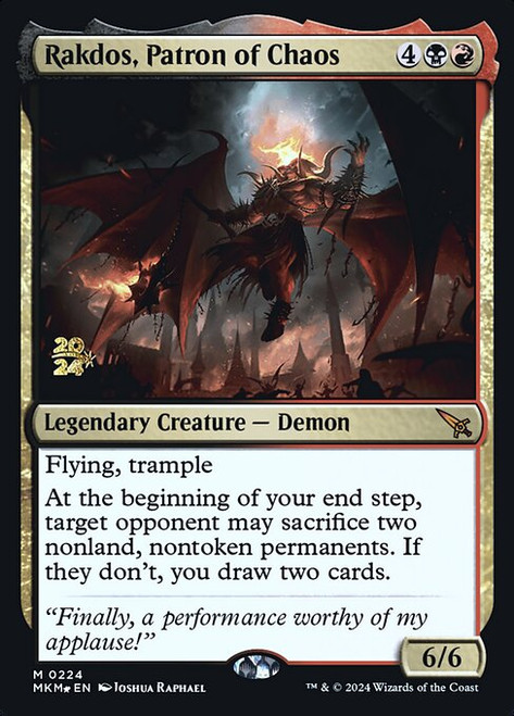 Rakdos, Patron of Chaos (PMKM) (Foil) (#224s)