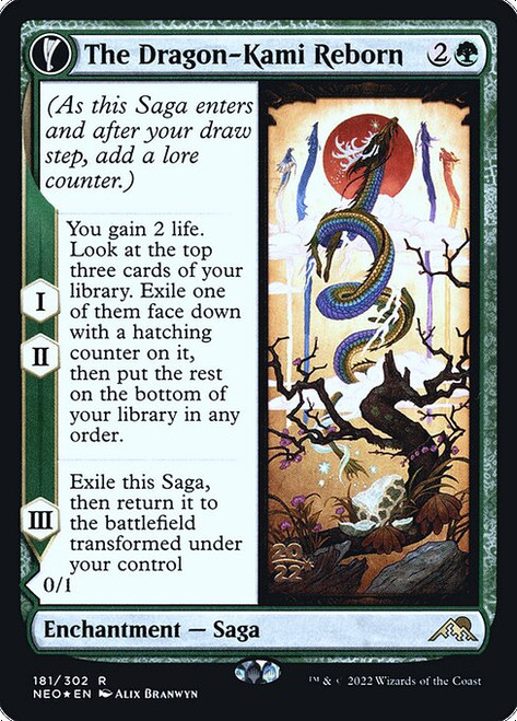 The Dragon-Kami Reborn // Dragon-Kami's Egg (PNEO) (Foil) (#181s)