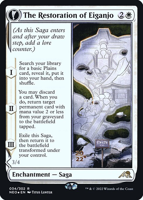 The Restoration of Eiganjo // Architect of Restoration (PNEO) (Foil) (#34s)