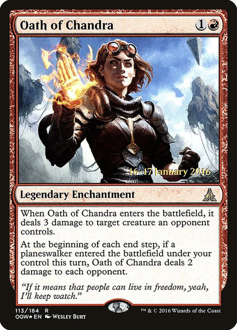 Oath of Chandra (POGW) (Foil) (#113s)