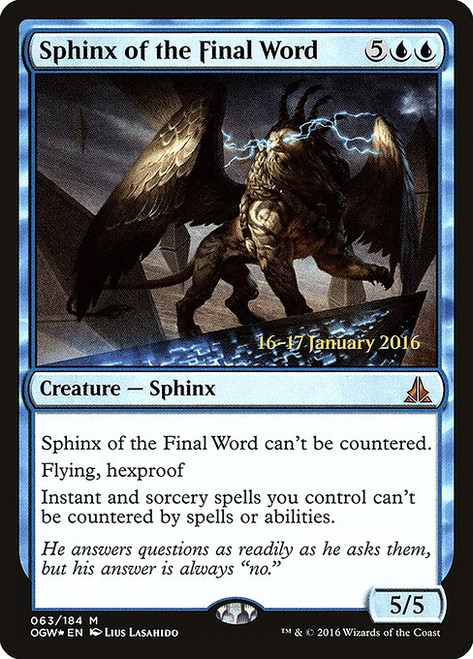 Sphinx of the Final Word (POGW) (Foil) (#63s)