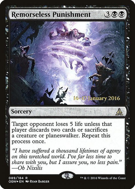 Remorseless Punishment (POGW) (Foil) (#89s)