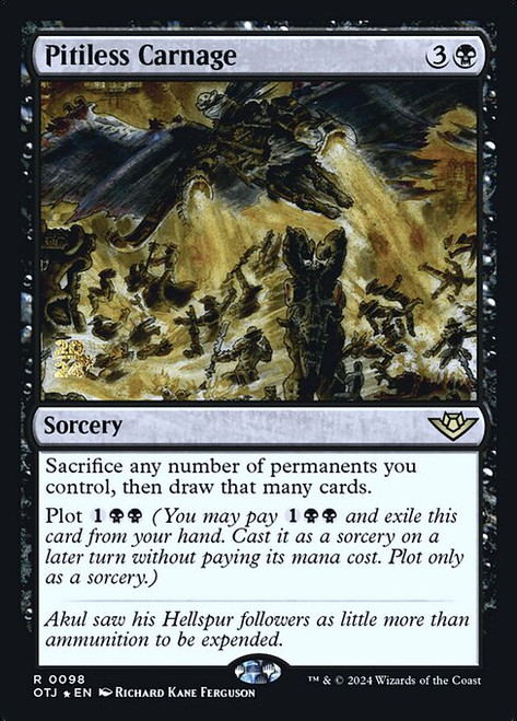 Pitiless Carnage (POTJ) (Foil) (#98s)