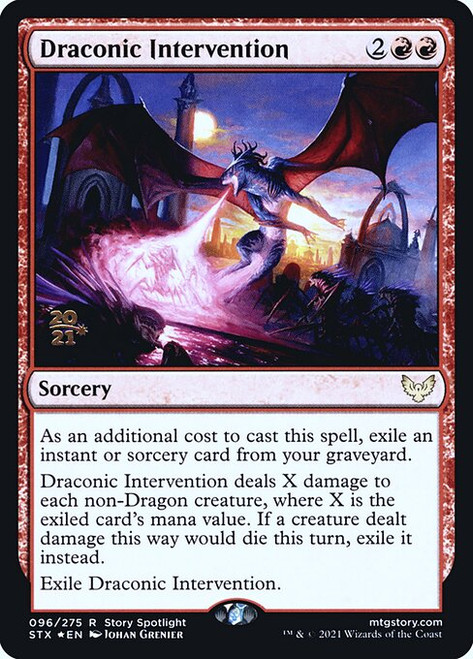 Draconic Intervention (PSTX) (Foil) (#96s)