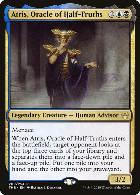 Atris, Oracle of Half-Truths (PTHB) (Foil) (#209p)