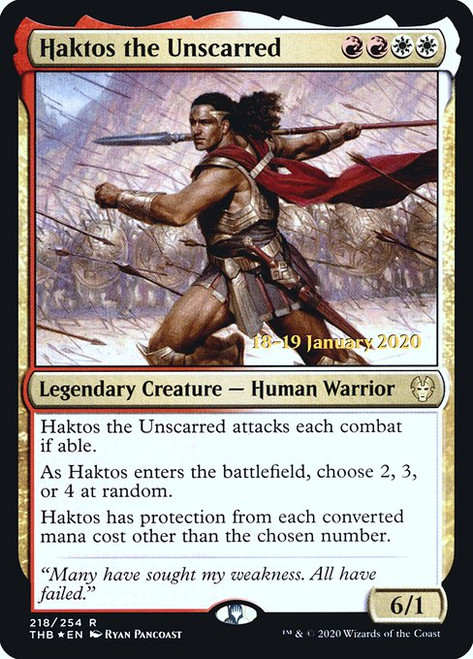 Haktos the Unscarred (PTHB) (Foil) (#218s)