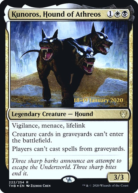 Kunoros, Hound of Athreos (PTHB) (Foil) (#222s)