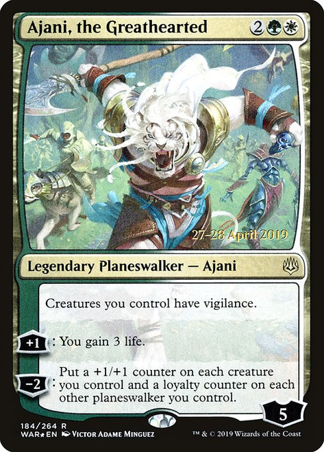 Ajani, the Greathearted (PWAR) (Foil) (#184s)