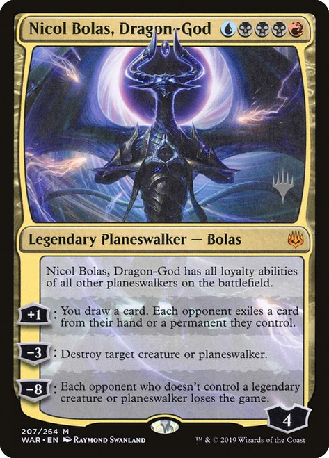 Nicol Bolas, Dragon-God (PWAR) (Foil) (#207p)