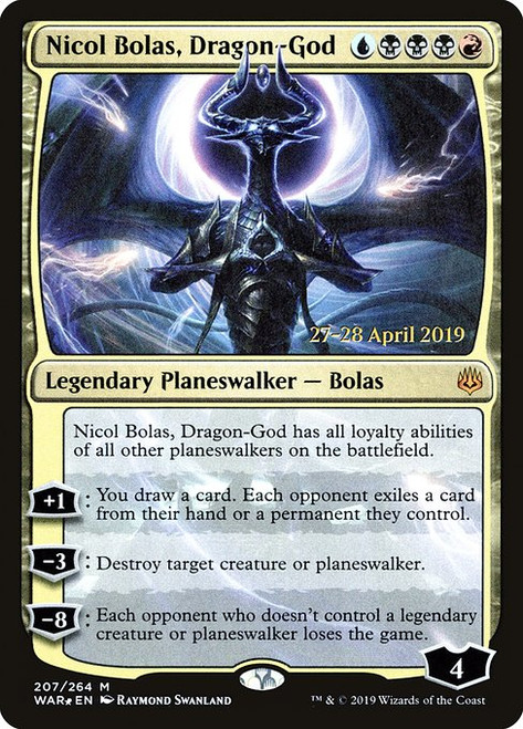 Nicol Bolas, Dragon-God (PWAR) (Foil) (#207s)
