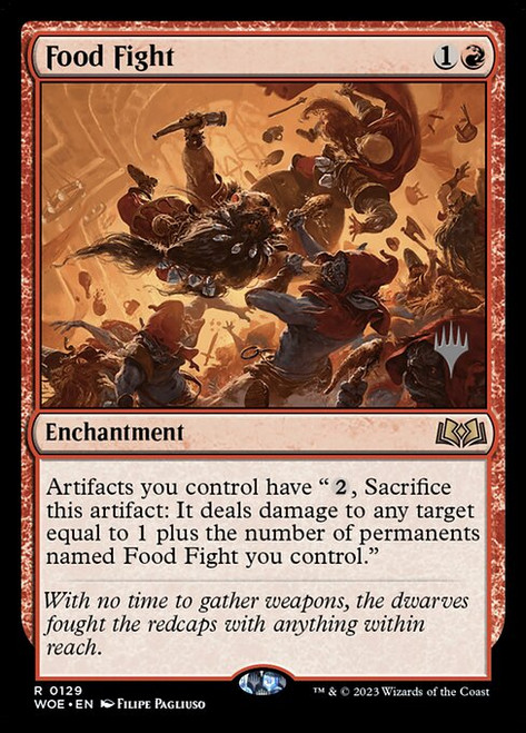 Food Fight (PWOE) (Foil) (#129p)
