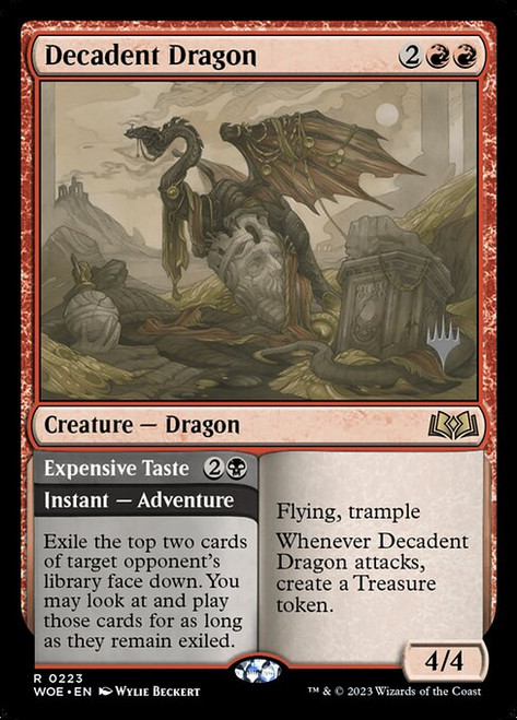 Decadent Dragon // Expensive Taste (PWOE) (Foil) (#223p)