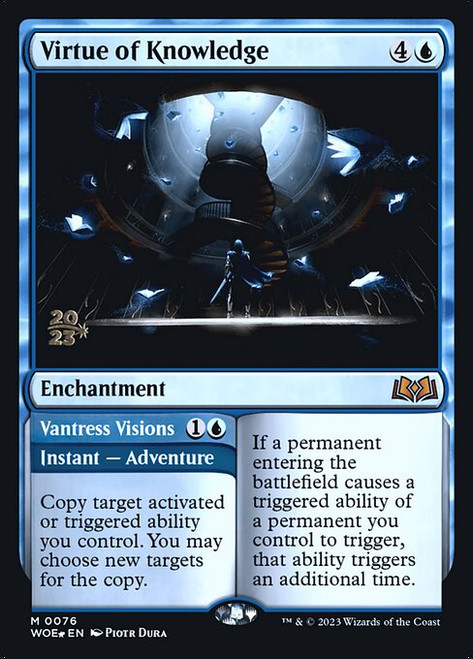 Virtue of Knowledge // Vantress Visions (PWOE) (Foil) (#76s)