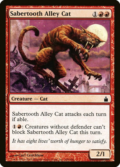 Sabertooth Alley Cat (RAV) (Foil) (#140)