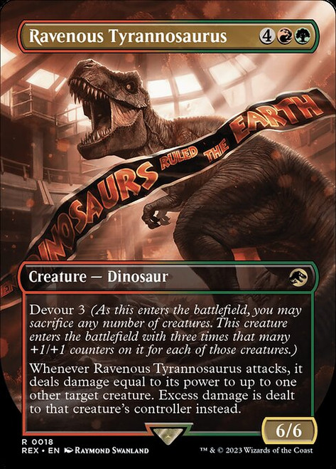 Ravenous Tyrannosaurus (REX) (Foil) (Borderless) (#18)