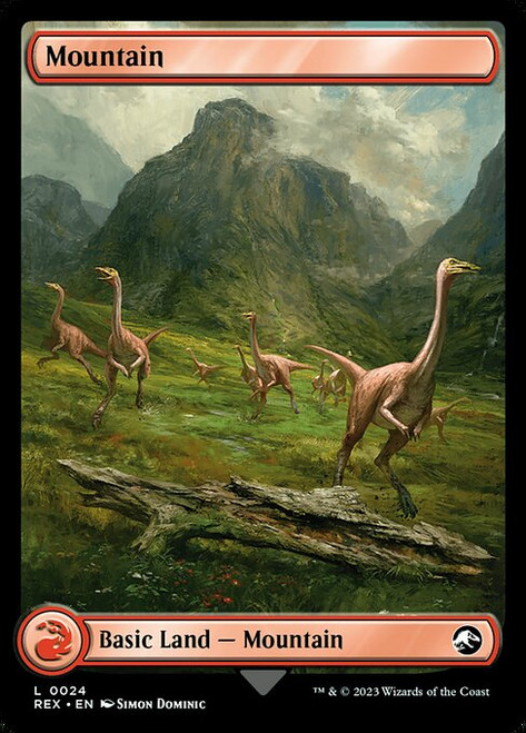 Mountain // Mountain (REX) (Foil) (Full Art) (#24)