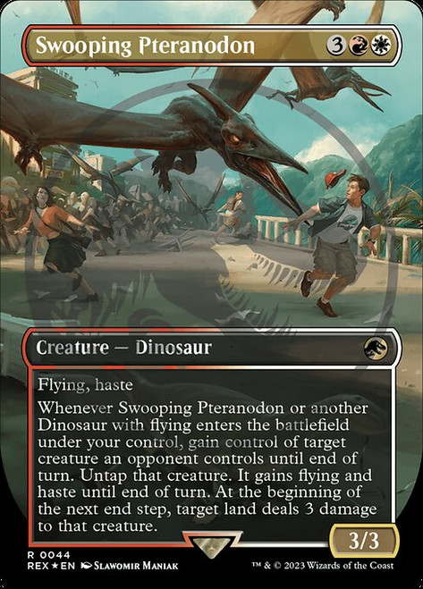 Swooping Pteranodon (REX) (Foil) (Borderless) (#44)