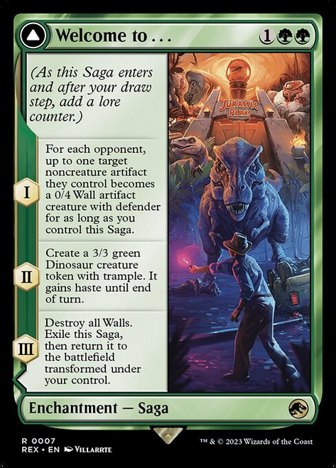 Welcome to . . . // Jurassic Park (REX) (Borderless) (#7)