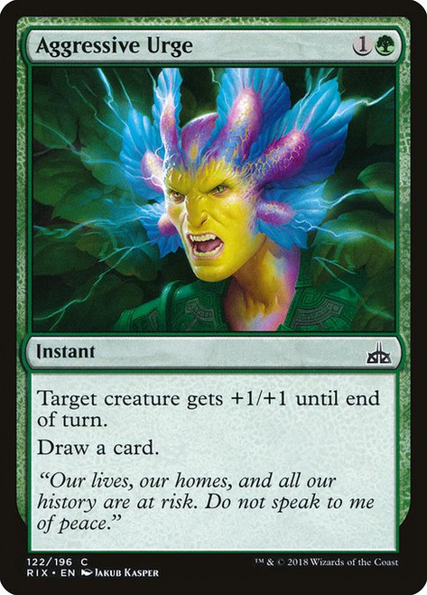 Aggressive Urge (RIX) (Foil) (#122)