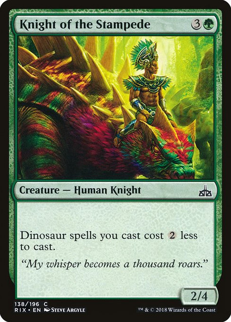 Knight of the Stampede (RIX) (Foil) (#138)