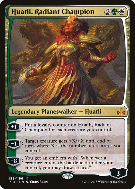 Huatli, Radiant Champion (RIX) (Foil) (#159)